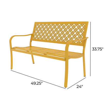 Rosene Metal Outdoor Bench