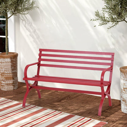 Rusiko Metal Outdoor Bench